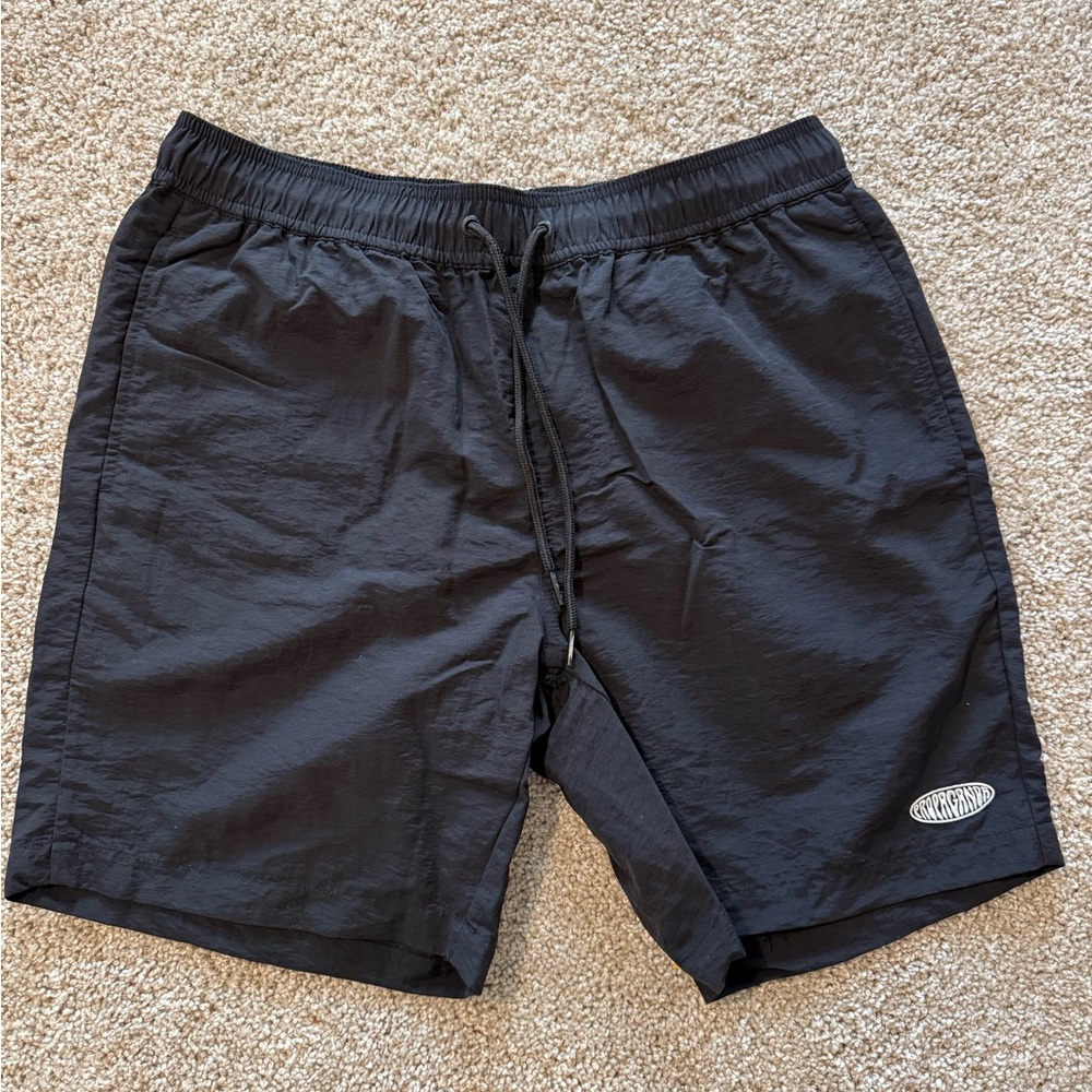 Black Drawstring Swim Shorts